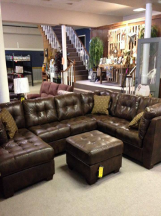 Lovely Leather Sectional 